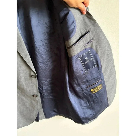 Cremieux Collection Mens Two Button Suit Jackets Blazer Sport Coat Grey Sz 44R - Picture 9 of 13